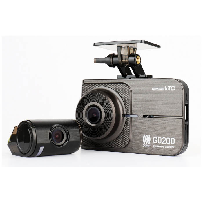 [지넷시스템] 전후방 FHD+HD 2채널 블랙박스 GQ200 32G+외장 GPS