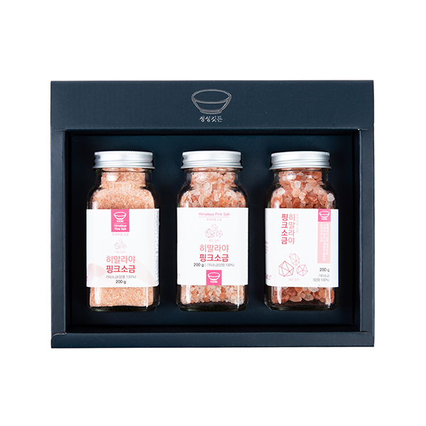 [정성깃든] 100% 암염 히말라야 핑크소금 3종 선물세트