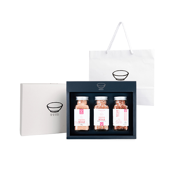 [정성깃든] 100% 암염 히말라야 핑크소금 3종 선물세트