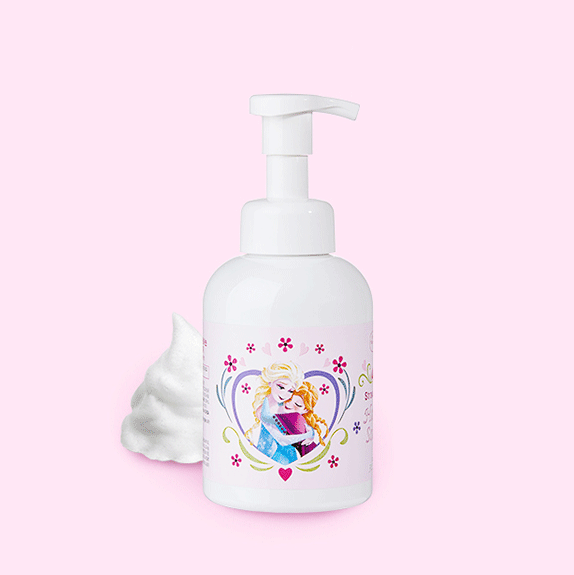 [키즈 핸드솝] 마마망 저자극 엘사 포밍 핸드솝 딸기향 리필