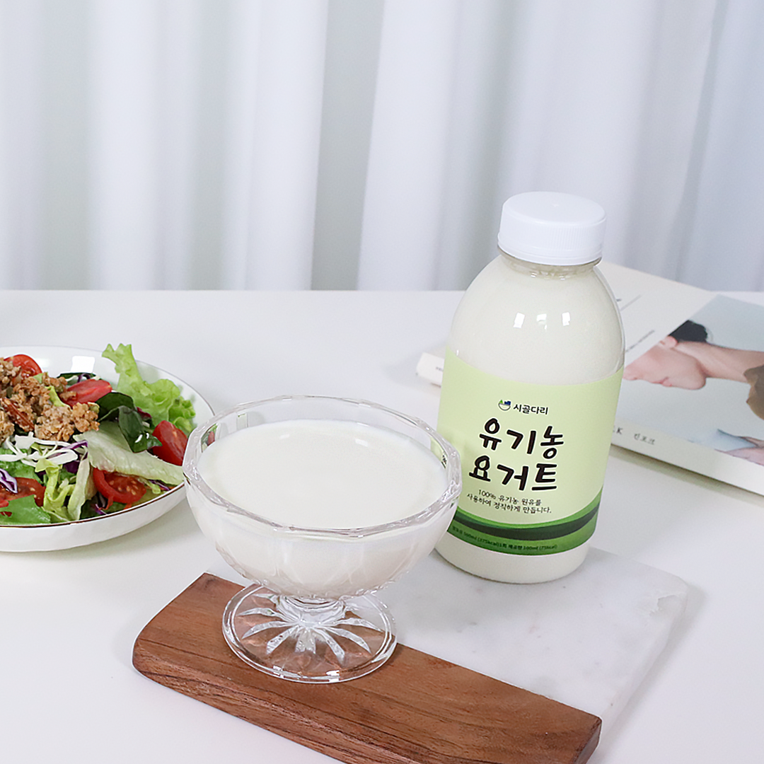 유기농 요거트 수제 플레인 500ml*3개 쾌변 마시는 요플레