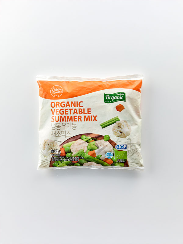 [봉당 4,700원]유기농 채소믹스 (600g,냉동)