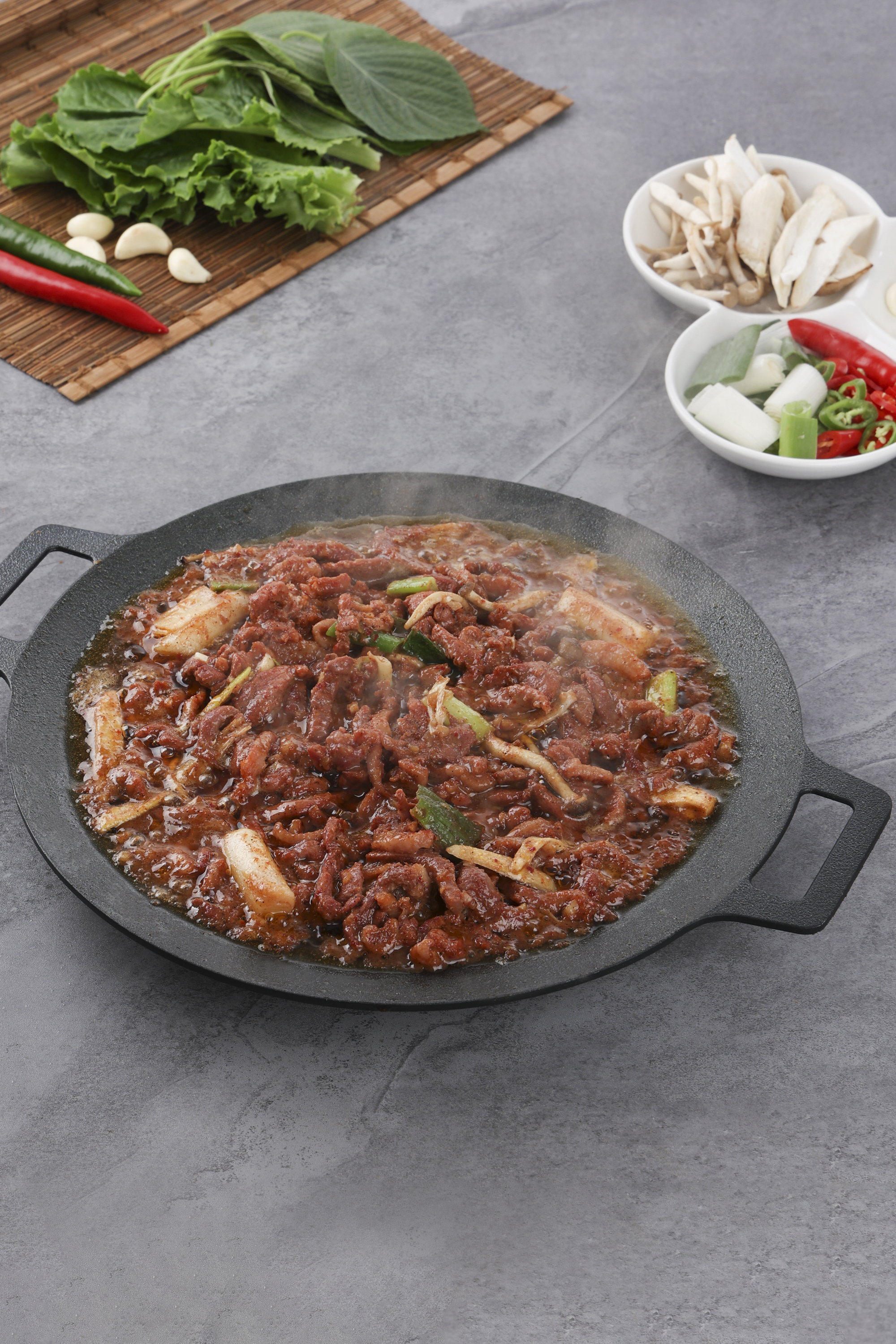 들안길 오리불고기1kg(4~5인분)+야채2팩