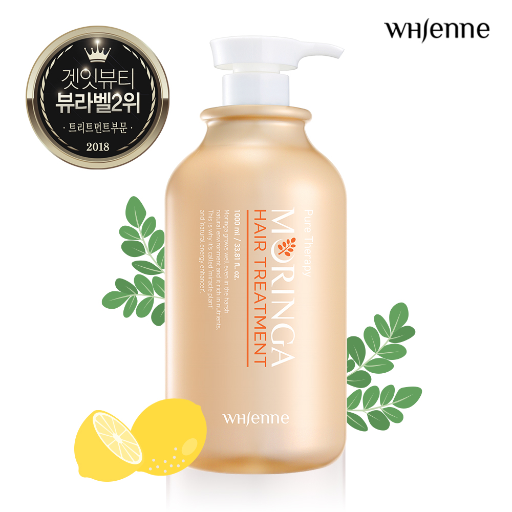 [휘엔느] 모링가 단백질 약산성 대용량 무실리콘 샴푸/트리트먼트 단품 1000ml 대표이미지 섬네일