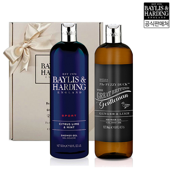 [베일리스앤하딩] 맨즈 샤워젤 시트러스민트+진저라임 500ml 2종 세트