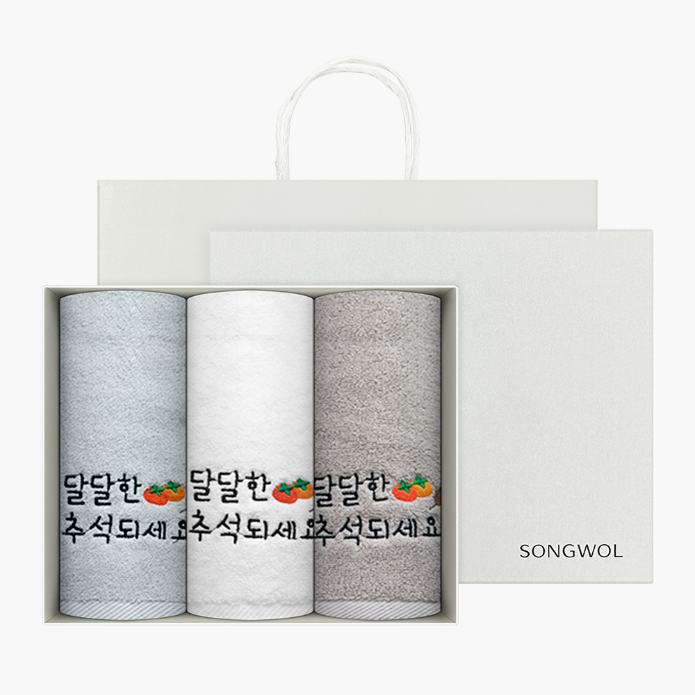 송월 달달한추석 3매 선물세트+쇼핑백 1세트