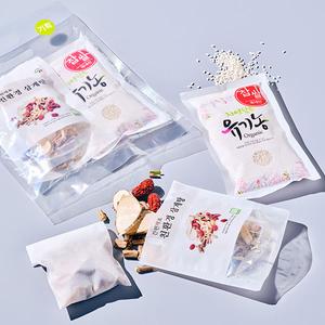 친환경 삼계탕 재료세트(유기농 찹쌀 250g+속재료 40g X 2봉,330g) 대표이미지 섬네일