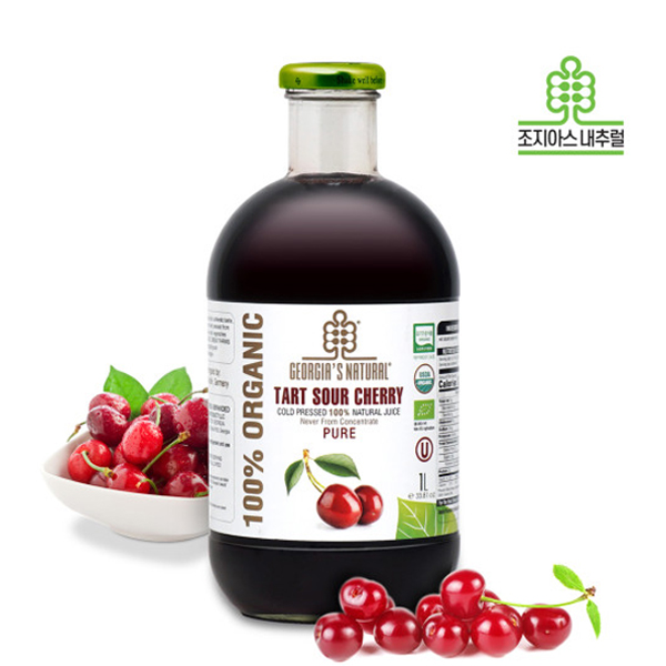 [한정수량세일] 조지아스내추럴 NFC 유기농 타트체리주스 1L