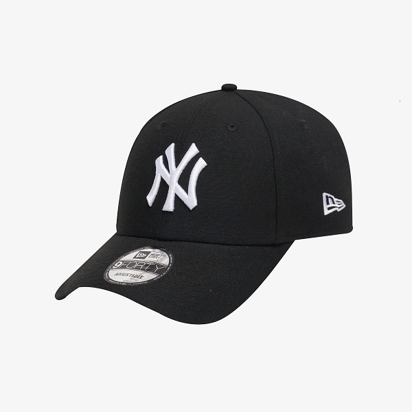 [뉴에라] MLB 뉴욕 양키스 베이직 화이트 온 블랙 볼캡