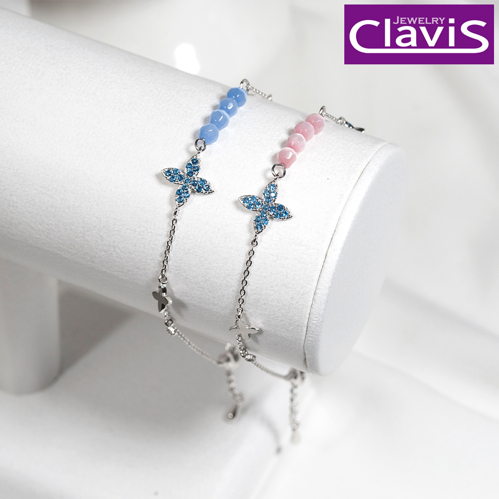 Clavis [클라비스] 캣츠아이 핸드메이드 팔찌 CL14kp-BB012