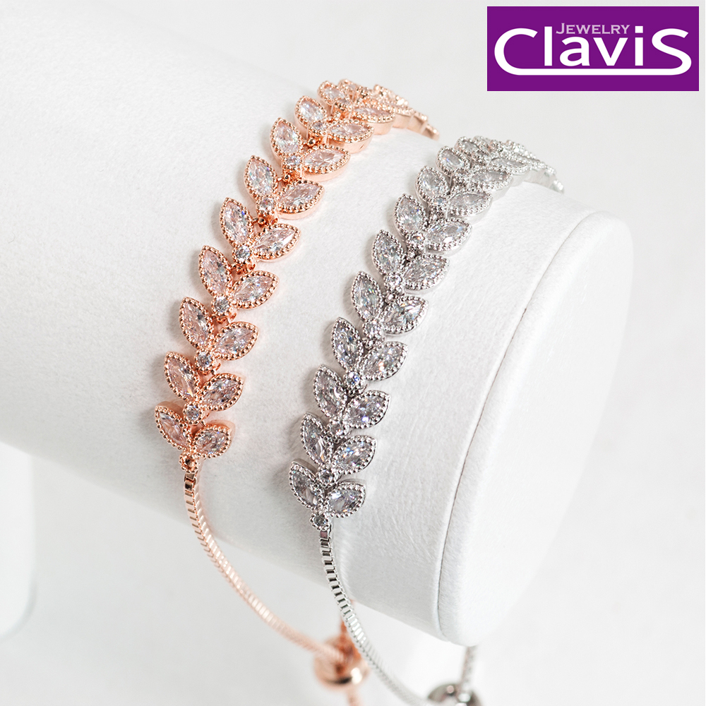 Clavis [클라비스] 큐빅리프 링크 팔찌 CL14kp-BB021