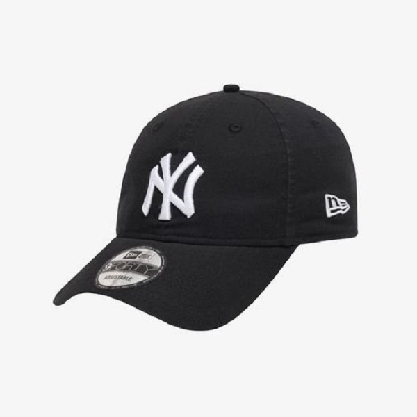 [뉴에라] 언스트럭쳐 MLB 뉴욕 양키스 베이직 화이트 온 블랙 볼캡