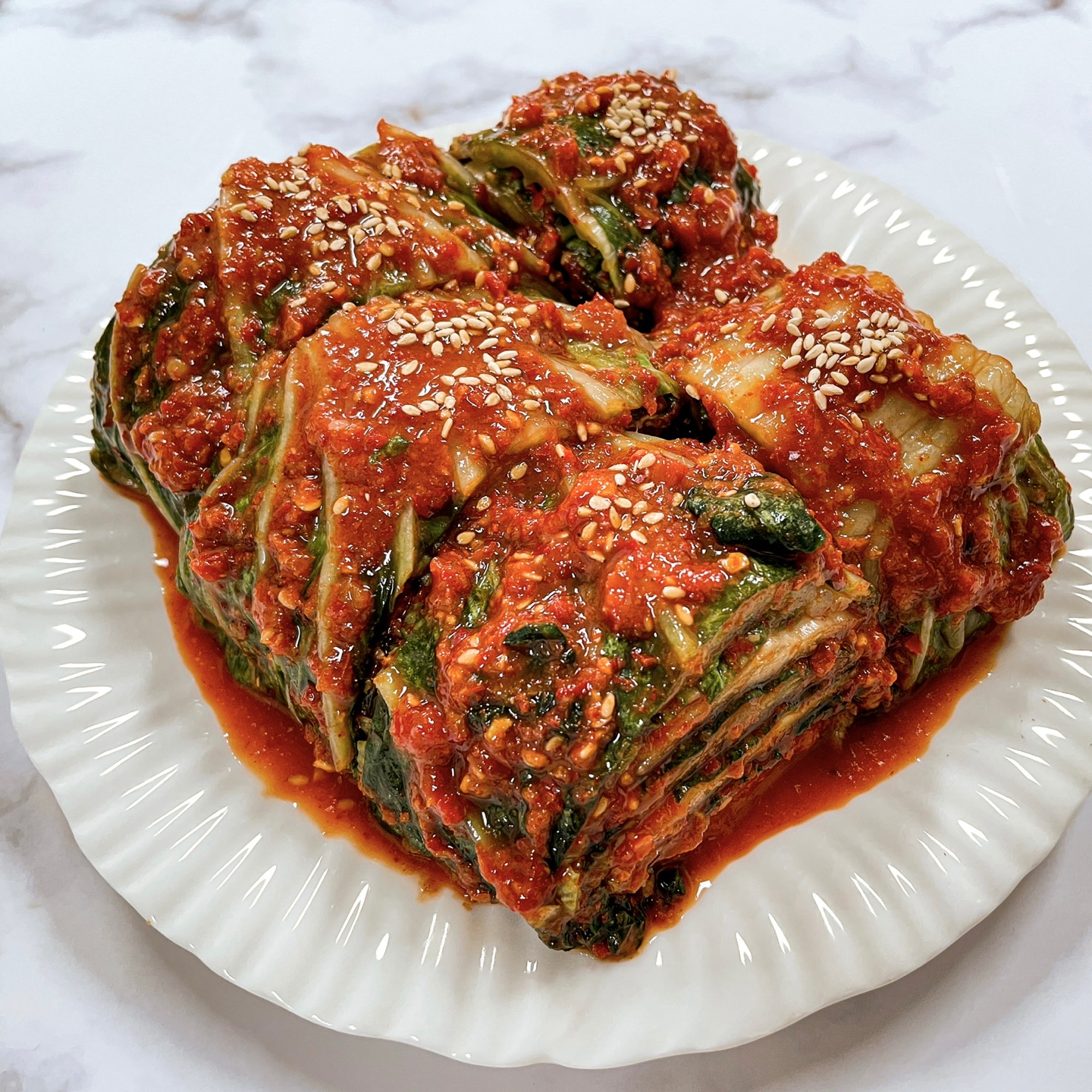 [신규할인] 여수 돌산 삼채 맛김치 1kg