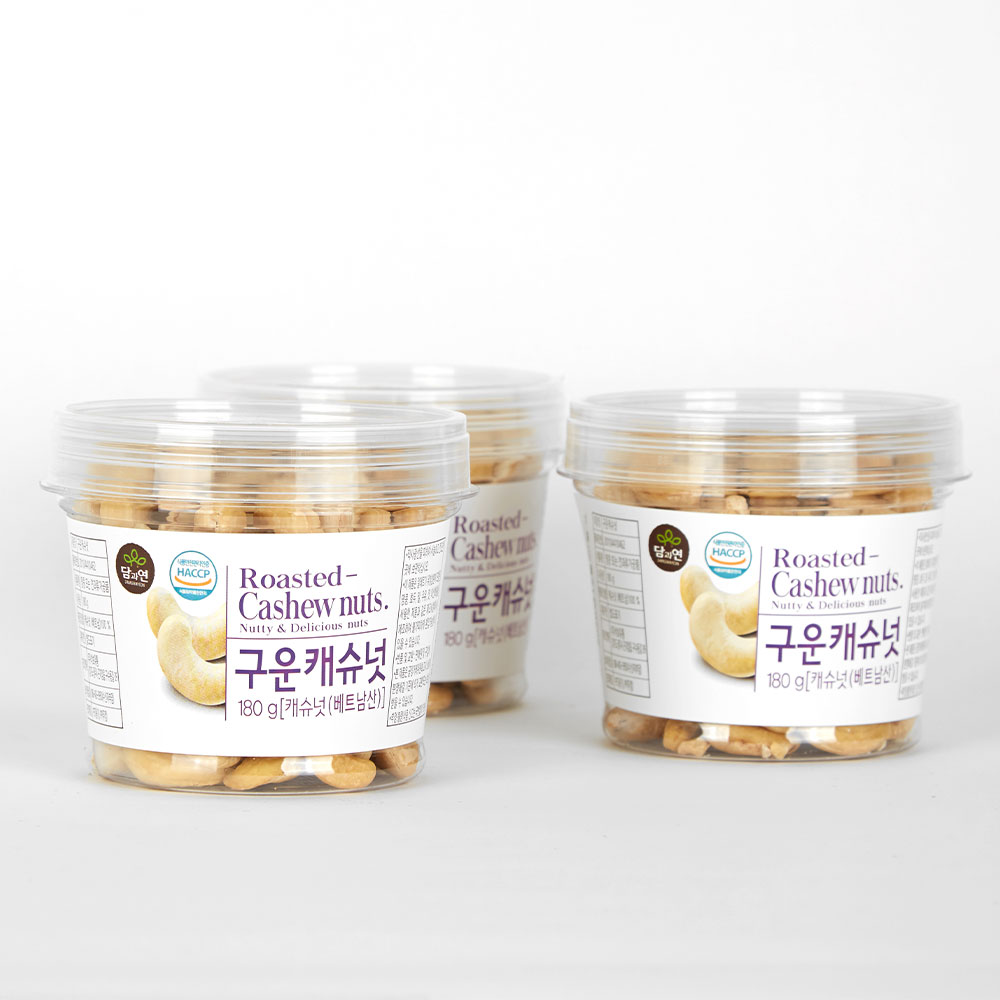 [담과연] 구운 캐슈넛 180g X 3개