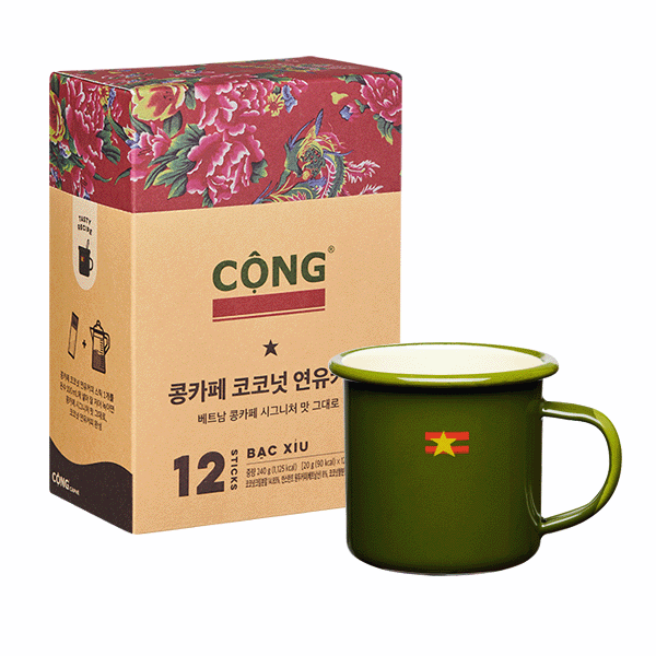 콩카페 코코넛 연유커피 (12개입)+시그니처 머그컵 