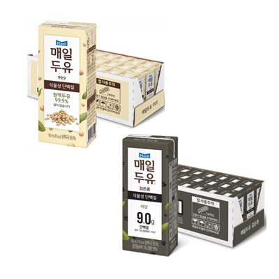 매일두유 99.9/식이섬유/검은콩, 뼈로가는고칼슘 담백한맛/검은콩 190ml 24팩 대표이미지 섬네일