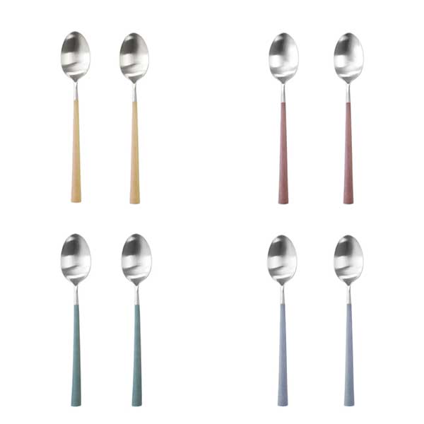 큐티폴 누어 테이블 스푼2P_4colors