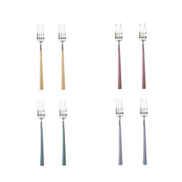 큐티폴 누어 디저트 포크 2P_4colors