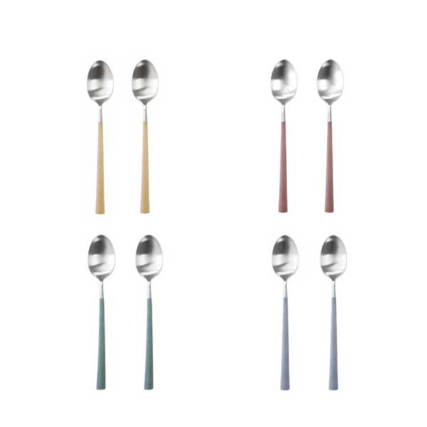 큐티폴 누어 디저트 스푼 2P_4colors
