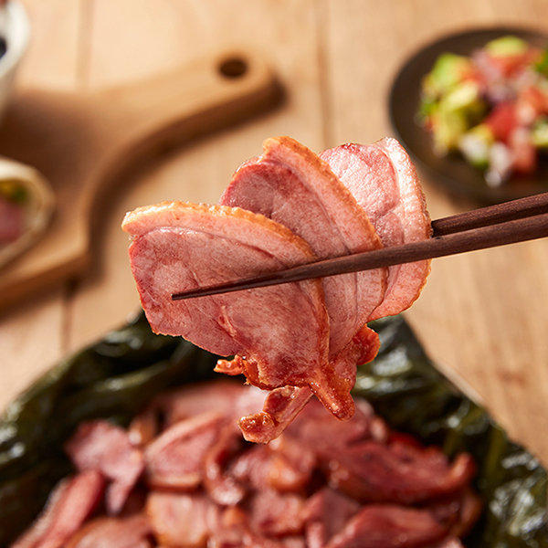쿠캣마켓 연잎훈제고기 2종 (오리/삼겹)