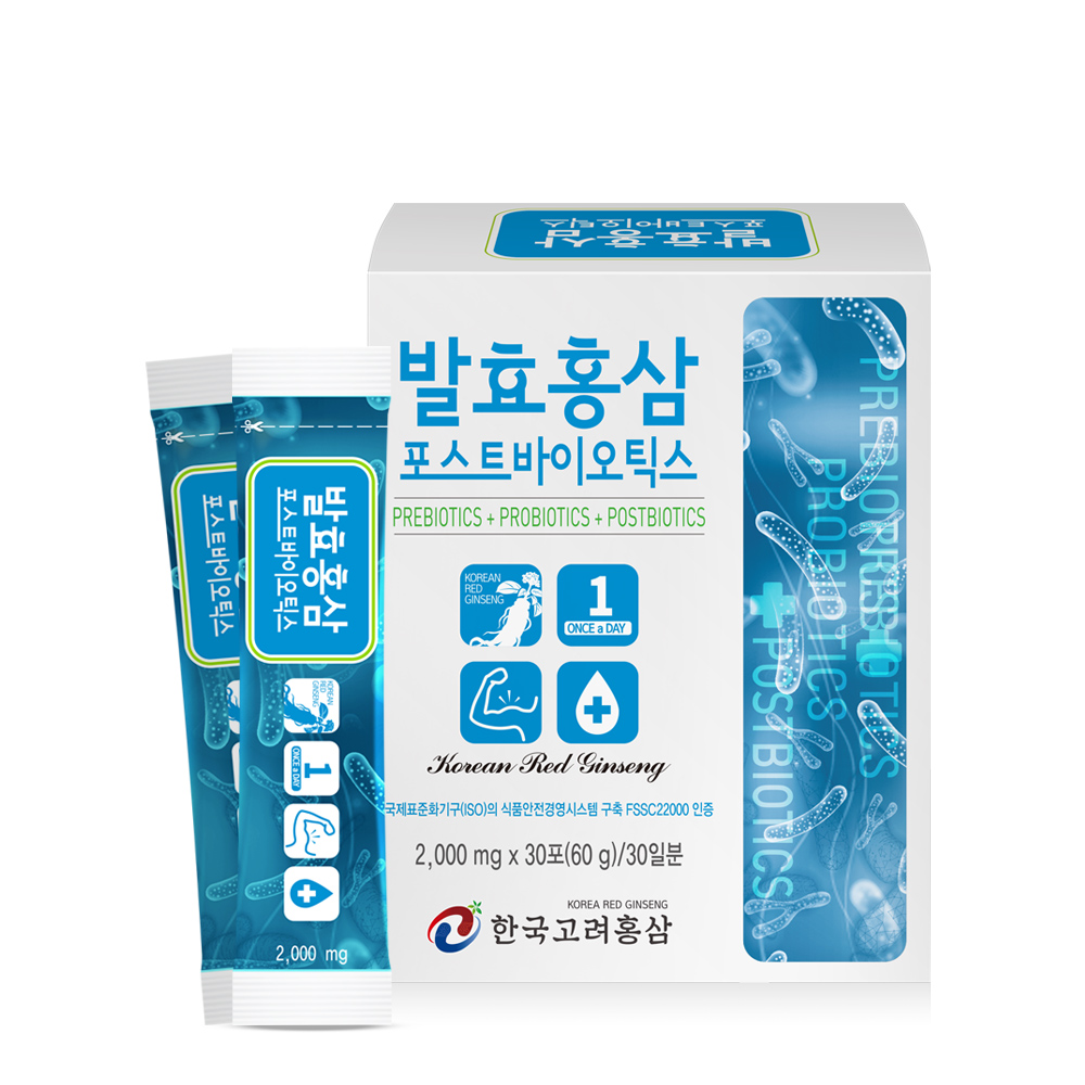포스트바이오틱스 발효홍삼 유산균 2g x 30포 (60g)