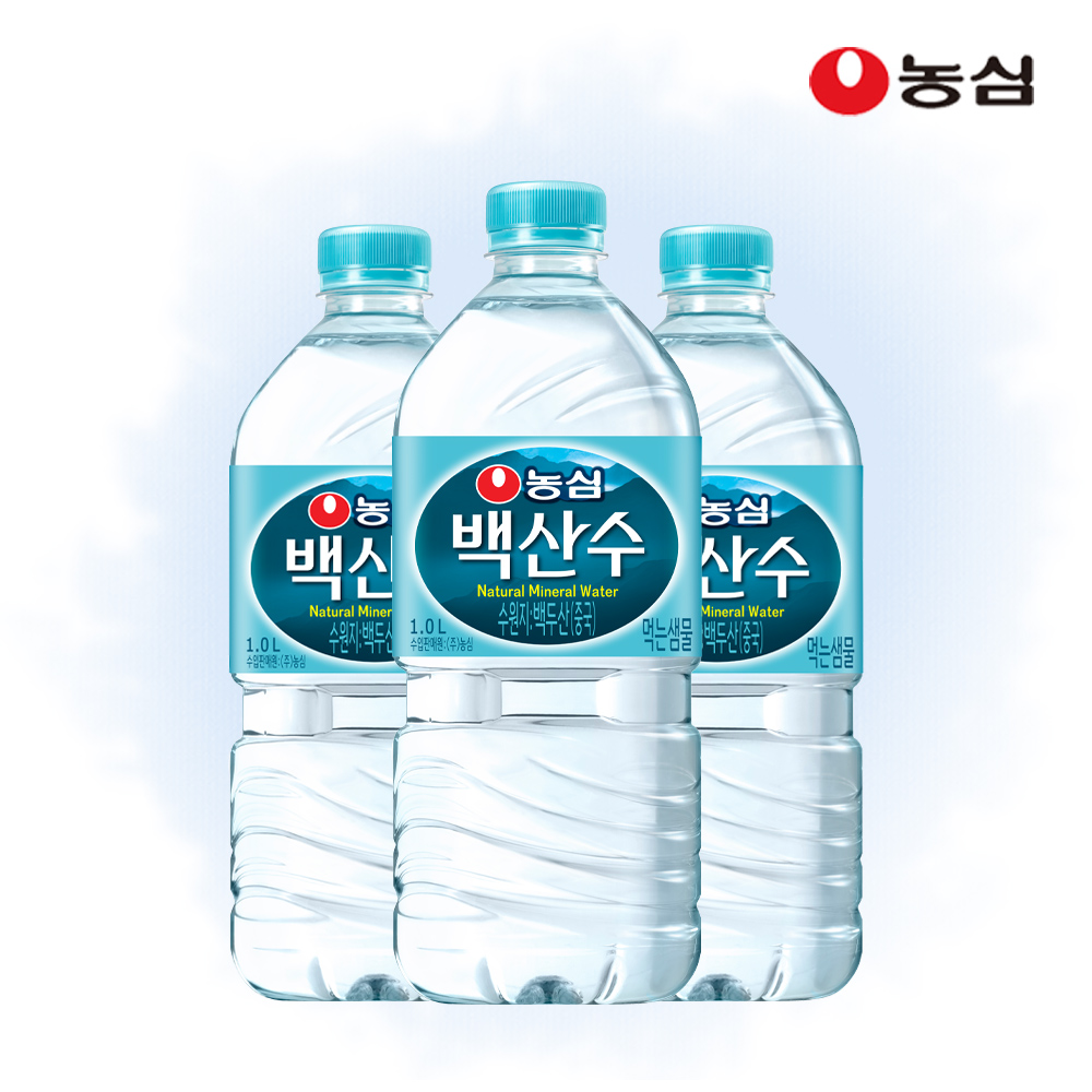 [무료배송] 농심 백산수 1L 24병	