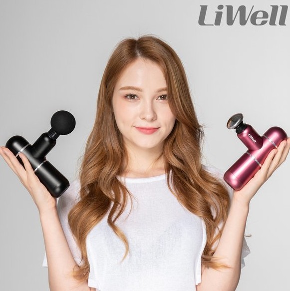  리웰 휴대용 무선 미니 마사지건 안마기 LMINI-GUN1(BLDC 모터)
