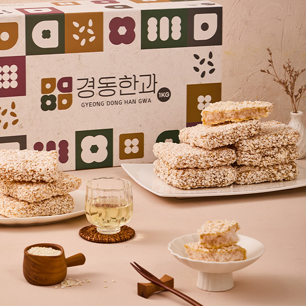 강릉경동한과 찹쌀과줄세트 1kg