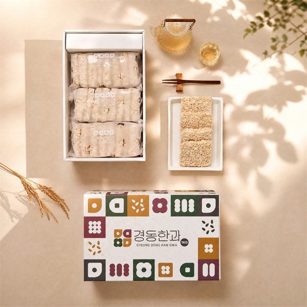 강릉경동한과 찹쌀과줄세트 1kg