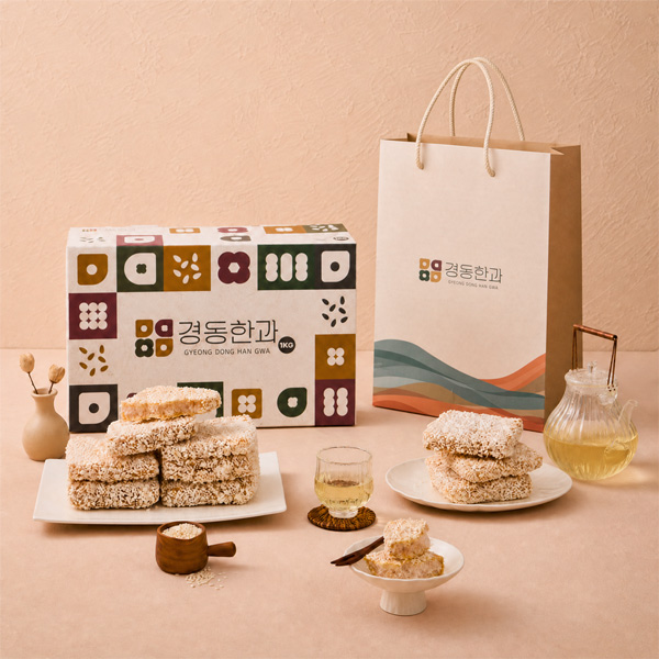 강릉경동한과 찹쌀과줄세트 1kg