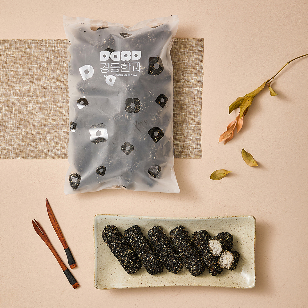 강릉경동한과 찹쌀흑임자강정 400g