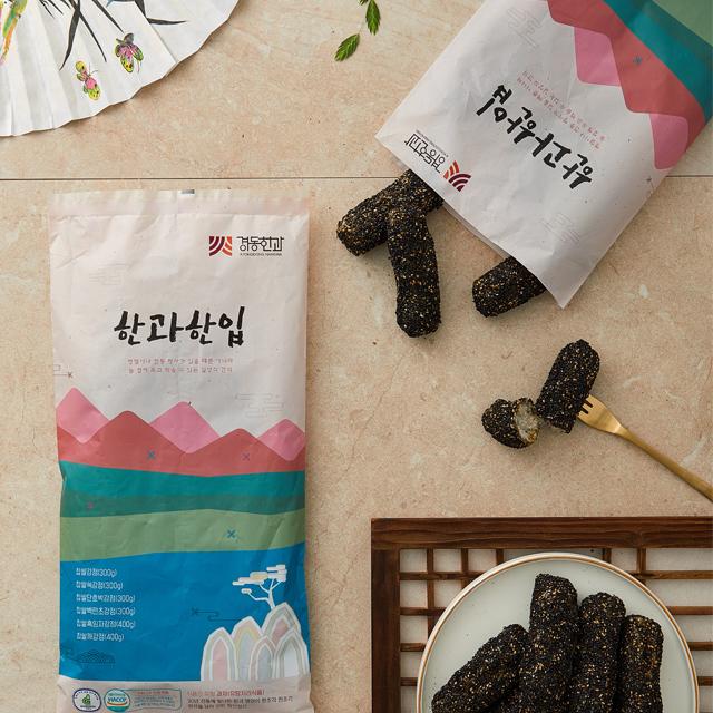 강릉경동한과 찹쌀흑임자강정 400g