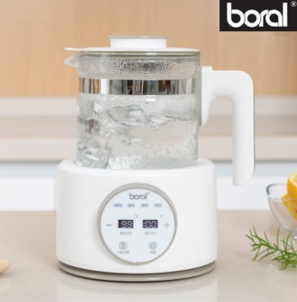 보랄 유리 보온 티포트 1.2L
