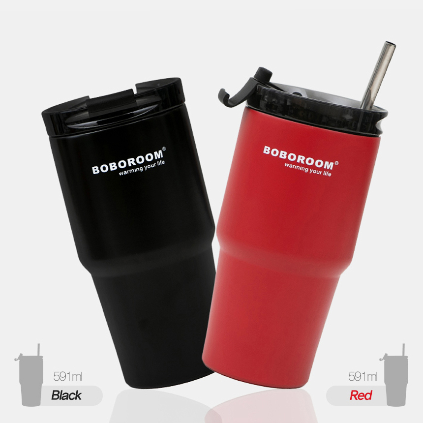 [보보룸] 프리미엄 v2 완벽진공 보온보냉 텀블러 591ml