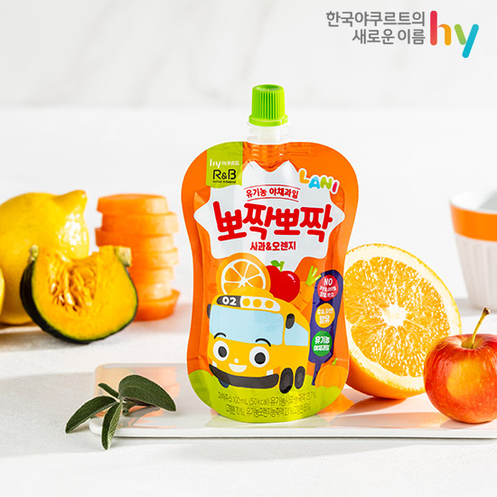 [에치와이]뽀짝뽀짝 사과오렌지 (100ml X 10개) 