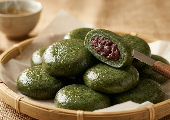 유기농 수리취팥떡 (500g)