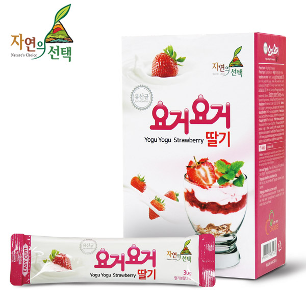 [자연의선택] 요거요거 딸기 300g (스틱형 30gx10개입) x 3세트