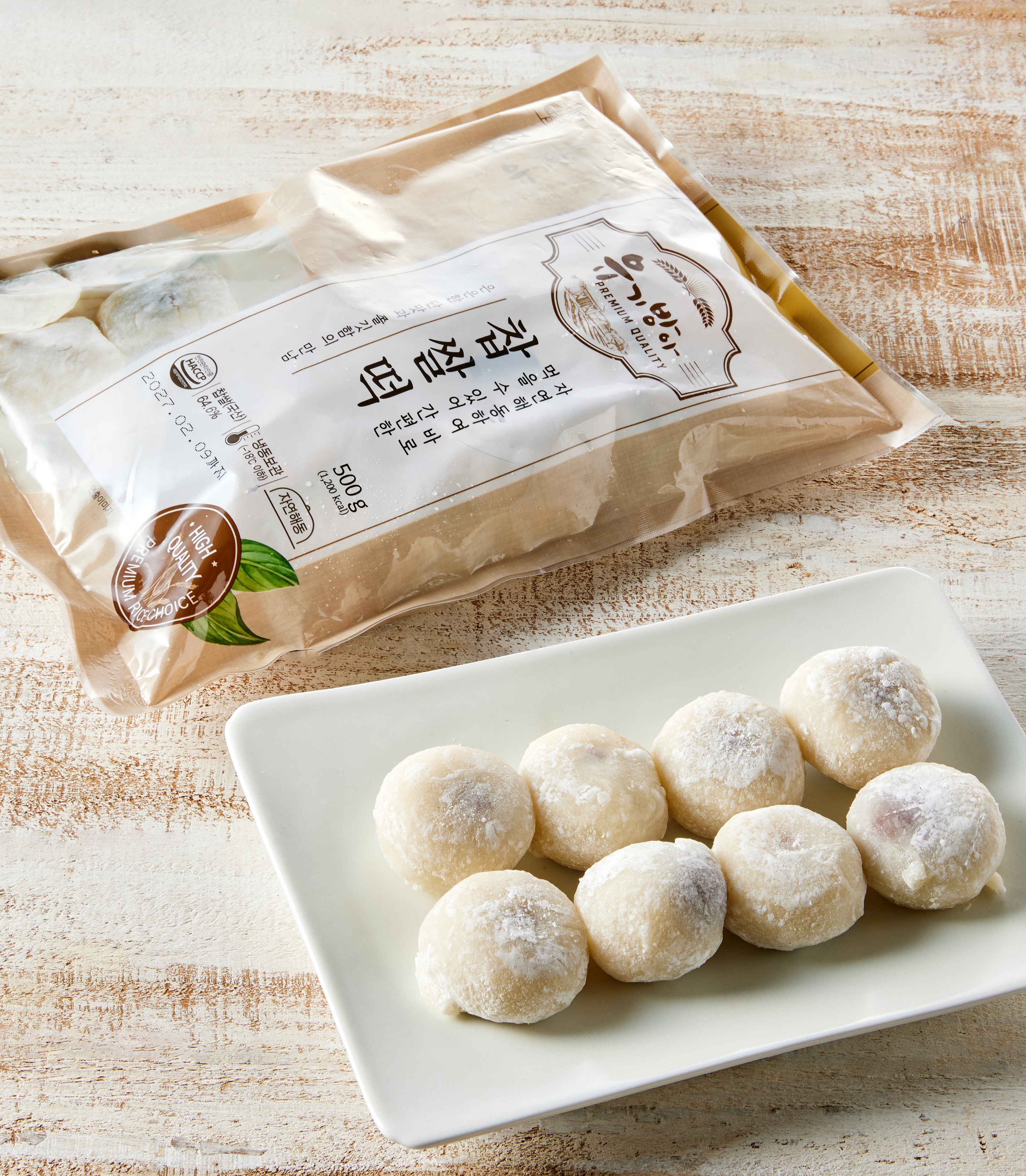 [리뉴얼]국내산 찹쌀떡 500g (50g x 10개)