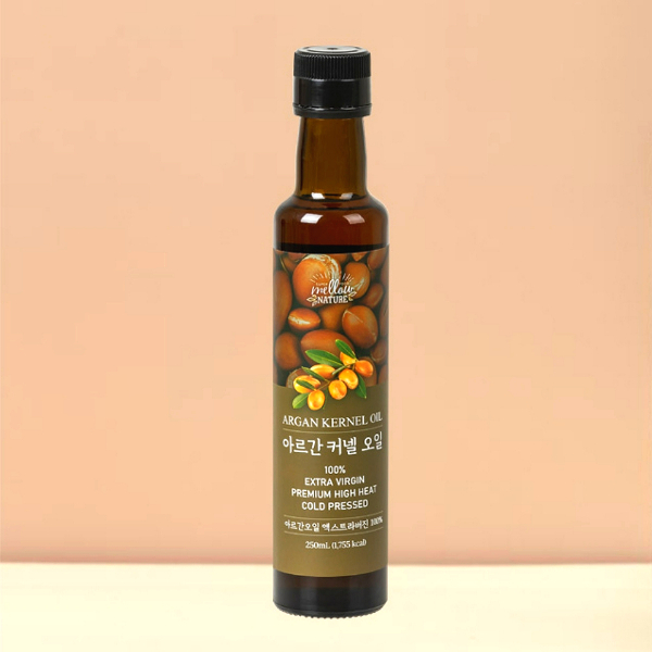 모로코산 식용 프리미엄 엑스트라버진 아르간오일 250ml