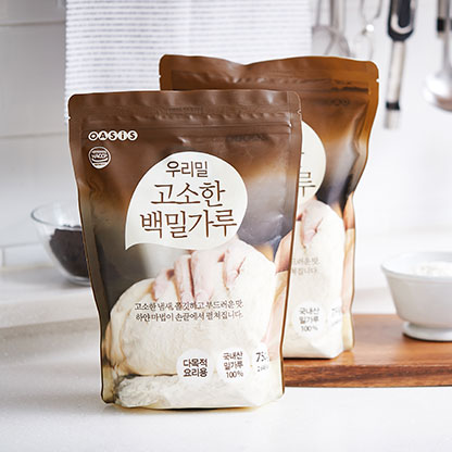 우리밀 고소한 백밀가루 (750g)