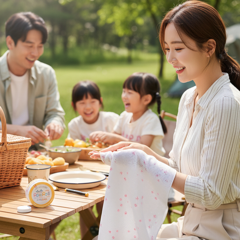 [제로웨이스트 행주] 포키롤플러스 다용도 압축행주 타올 10입