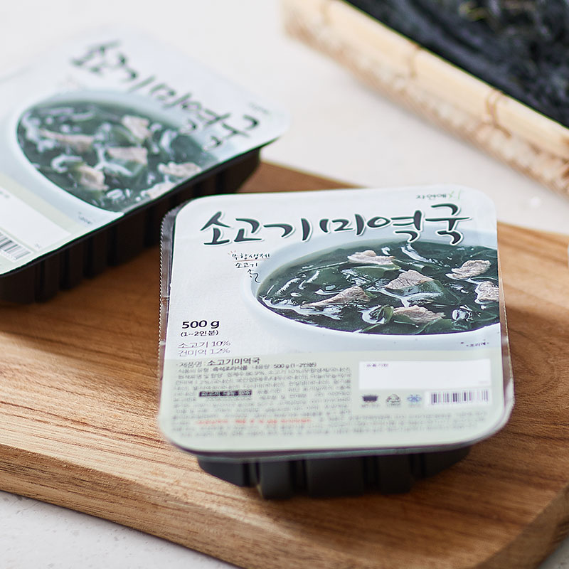 자연에찬 소고기미역국