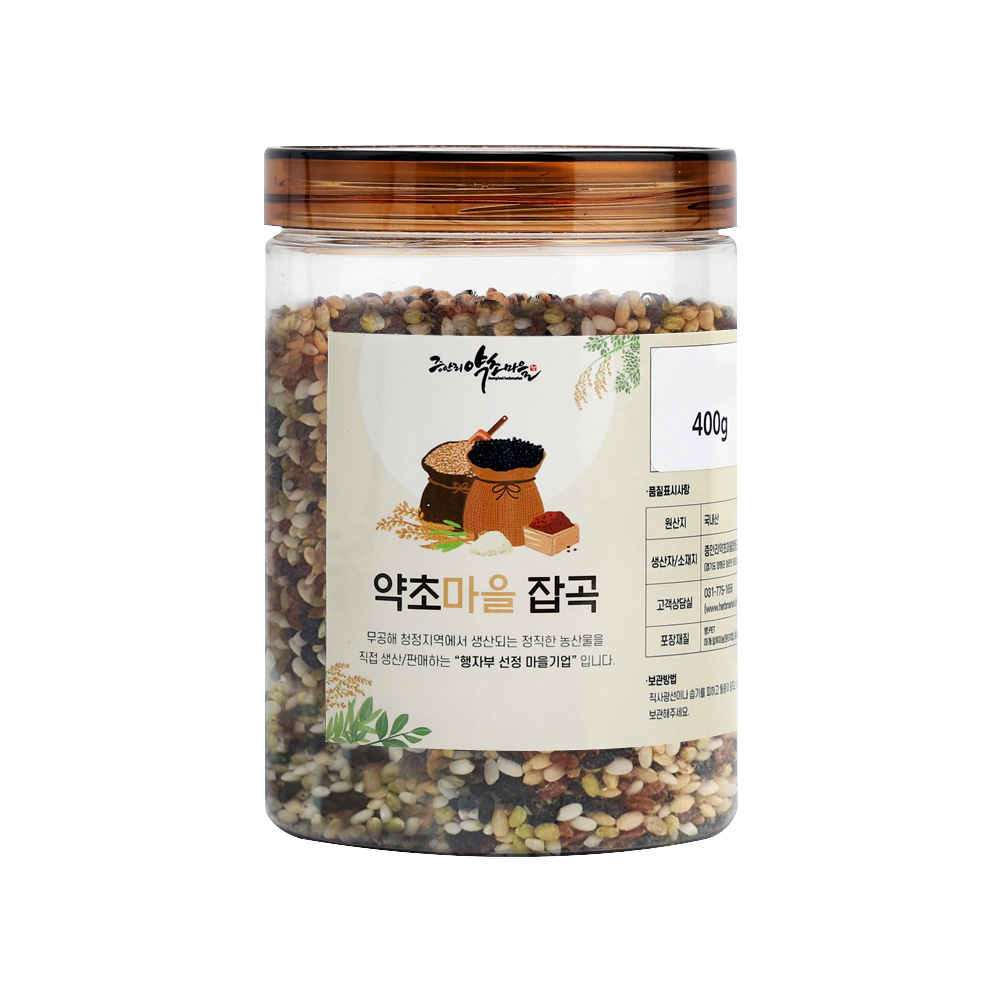 국산 오색미 혼합쌀 (홍미 녹미 흑미 찹쌀 찰현미) 400g