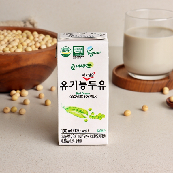 [방학맞이 특가] 바리의 꿈 유기농두유 2박스(190ml*32팩)
