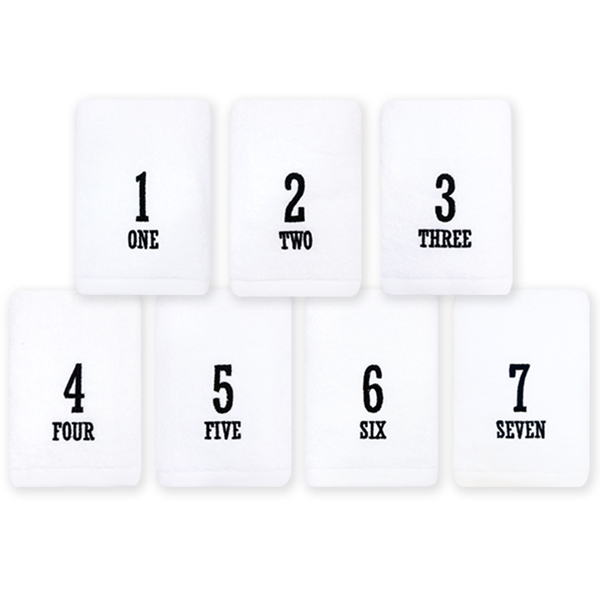 송월 숫자 세면타올 10매 대표이미지 섬네일