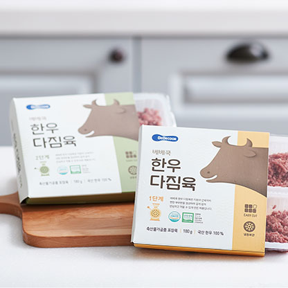 베베쿡 한우다짐육 1단계(중후기) 180g