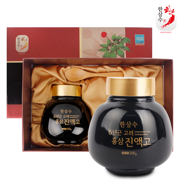 [한삼수] 6년근 고려 홍삼 진액고 500g x 2개