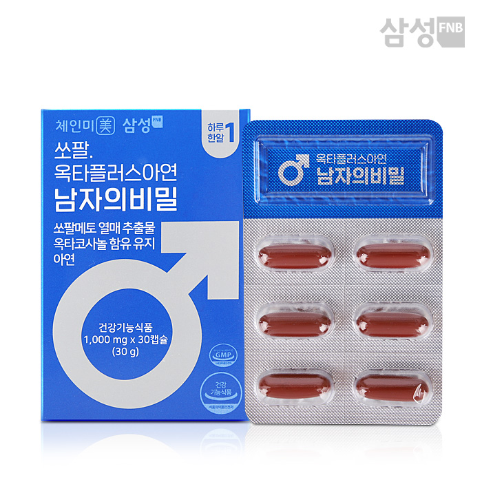 [삼성] 쏘팔 옥타플러스 아연 남자의 비밀 1,000mg x 30캡슐