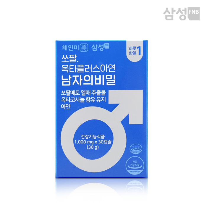 [삼성] 쏘팔 옥타플러스 아연 남자의 비밀 1,000mg x 30캡슐