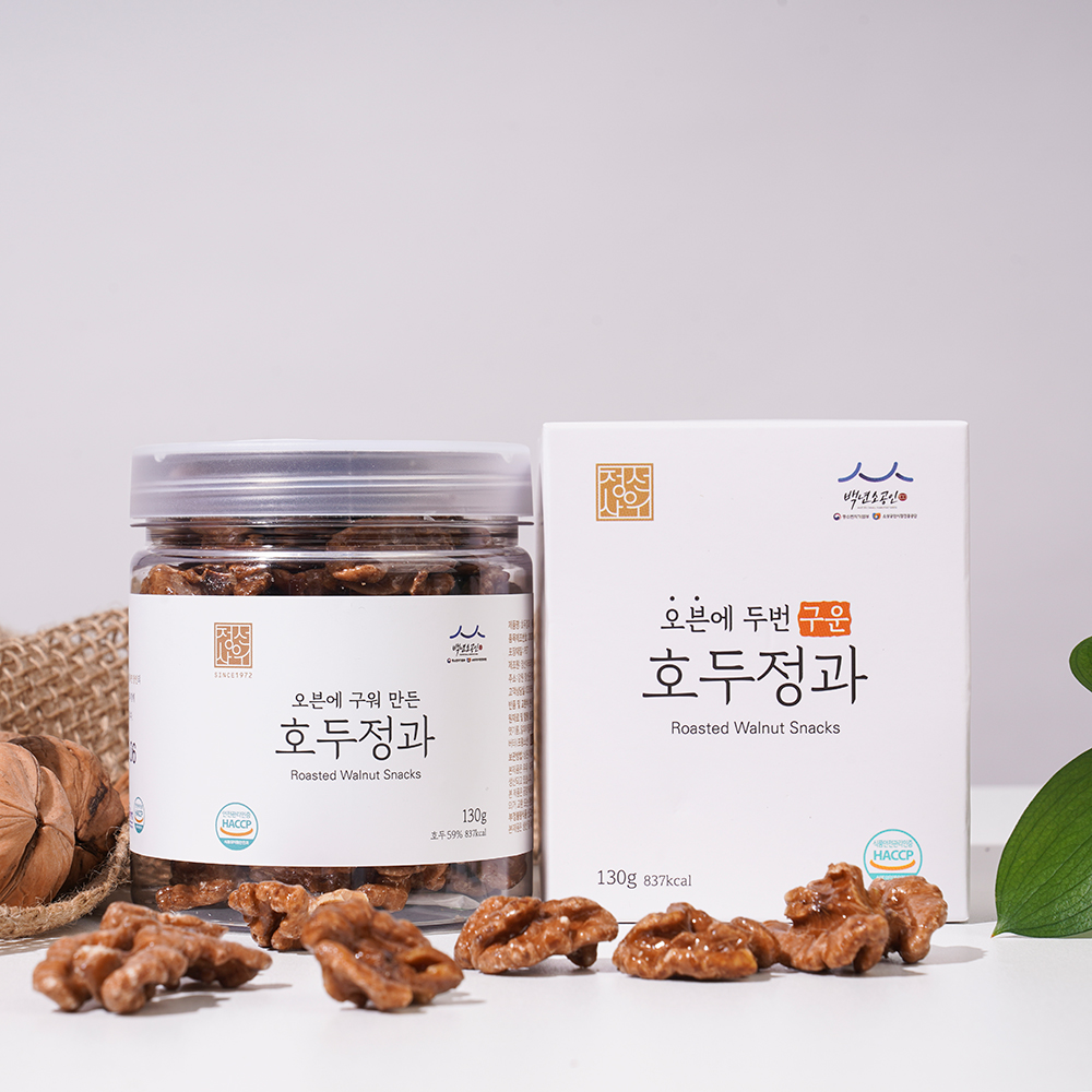 오븐에 두번 구운 수제 호두정과 130g